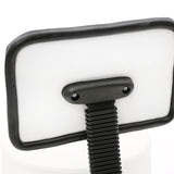 ZNTS Round Shape Plastic Adjustable Salon Stool with Back White 60991978