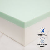 ZNTS Green Tea Infused Memory Foam Full Mattress, 8ch Gel Memory Foam Mattress for a Cool Sleep, Bed W125346622