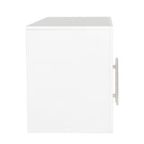 ZNTS Stackable Wall Mounted Storage Cabinet, 31.50" D x 15.75" W x 19.69" H, White W33167276