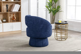 ZNTS 360 Degree Swivel Cuddle Barrel Accents, Round Armchairs with Wide Upholstered, Fluffy Fabric W395102770