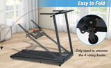 ZNTS NEW Folding Treadmills Walking Pad Treadmill for Home Office -2.5HP Walking Treadmill With Incline MS312896AAB