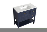ZNTS Bathroom Vanity With Soft Close Drawers and Gel Basin,36x18 W99951336