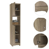 ZNTS Brighton 1-Shelf Linen Cabinet Light Oak B06280089