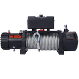ZNTS 12V 12000LB Electric Winch Towing Trailer Steel Cable Off Road, Waterproof Wire Cable for Truck UTV W465127133