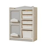 ZNTS Multilayer storage,Toy picture book storage Children's floor shelf Building blocks Plastic storage W509107503