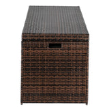 ZNTS Simple And Practical Outdoor Deck Box Storage Box Brown Gradient 77561009