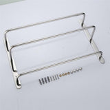 ZNTS 304 Stainless Steel Hand Polishing Finished Three Stagger Layers Towel Bars Towel Rack Wall Mounted 18037980