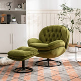 ZNTS Accent chair TV Chair Living room Chair with Ottoman-FRUIT GREEN W67641179