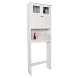 ZNTS FCH Double Doors Bathroom Cabinet White 95913699