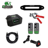 ZNTS STEGODON New 13000 LBS Electric Winch,12V Synthetic Rope with Wireless Handheld Remotes and Wired W121843222