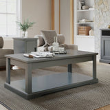 ZNTS Bridgevine Home Cheyenne 48 Inch Coffee Table, No Assembly Required, Mushroom Grey Finish B108131521