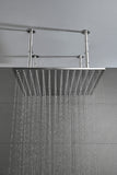 ZNTS 20"x20" Shower Head Stainless Steel Bathroom Showerhead Ceiling Mount W928123463