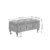 ZNTS Storage Bench, Flip Top Entryway Bench Seat with Safety Hinge, Storage Chest with Padded Seat, Bed W135964053