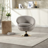 ZNTS 360 Degree Swivel Cuddle Barrel Accents, Round Armchairs with Wide Upholstered, Fluffy Fabric W1539P147081