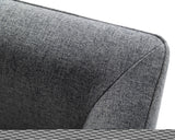 ZNTS Modrest Riaglow Contemporary Dark Grey Fabric Dining Chair B04961451