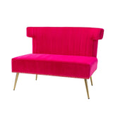 ZNTS Cadmus Armless Loveseat FUCHSIA W1137141122