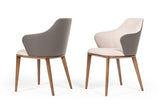 ZNTS Modrest Megan Mid-century Modern Beige & Grey Dining Chair B04961322