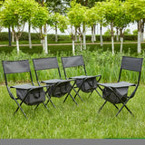 ZNTS 4-piece Folding Outdoor Chair with Storage Bag, Portable Chair for indoor, Outdoor Camping, Picnics W24172222