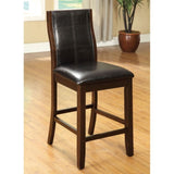 ZNTS Transitional Dining Room Counter Height Chairs Set of 2pc High Chairs only Brown Cherry Unique B011P156648