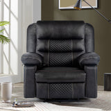 ZNTS Breathable Leather Massage Recliner Chair, Manual Living Room Reclining Sofa W1692128249
