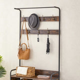 ZNTS Coat Rack, Hall Tree with Shoe Rack for Entryway, 3-in-1 Entryway Coat Rack and Storage Rack, with 7 W2167131076