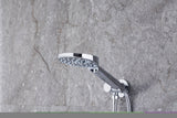 ZNTS Tub Shower Faucets Sets Complete Bathtub Faucet Set Brushed Nickel Bathtub Shower System with Tub D96203CP