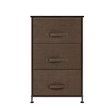 ZNTS 3-Tier Dresser Drawer, Storage Unit with 3 Easy Pull Fabric Drawers and Metal Frame, Wooden 43484601