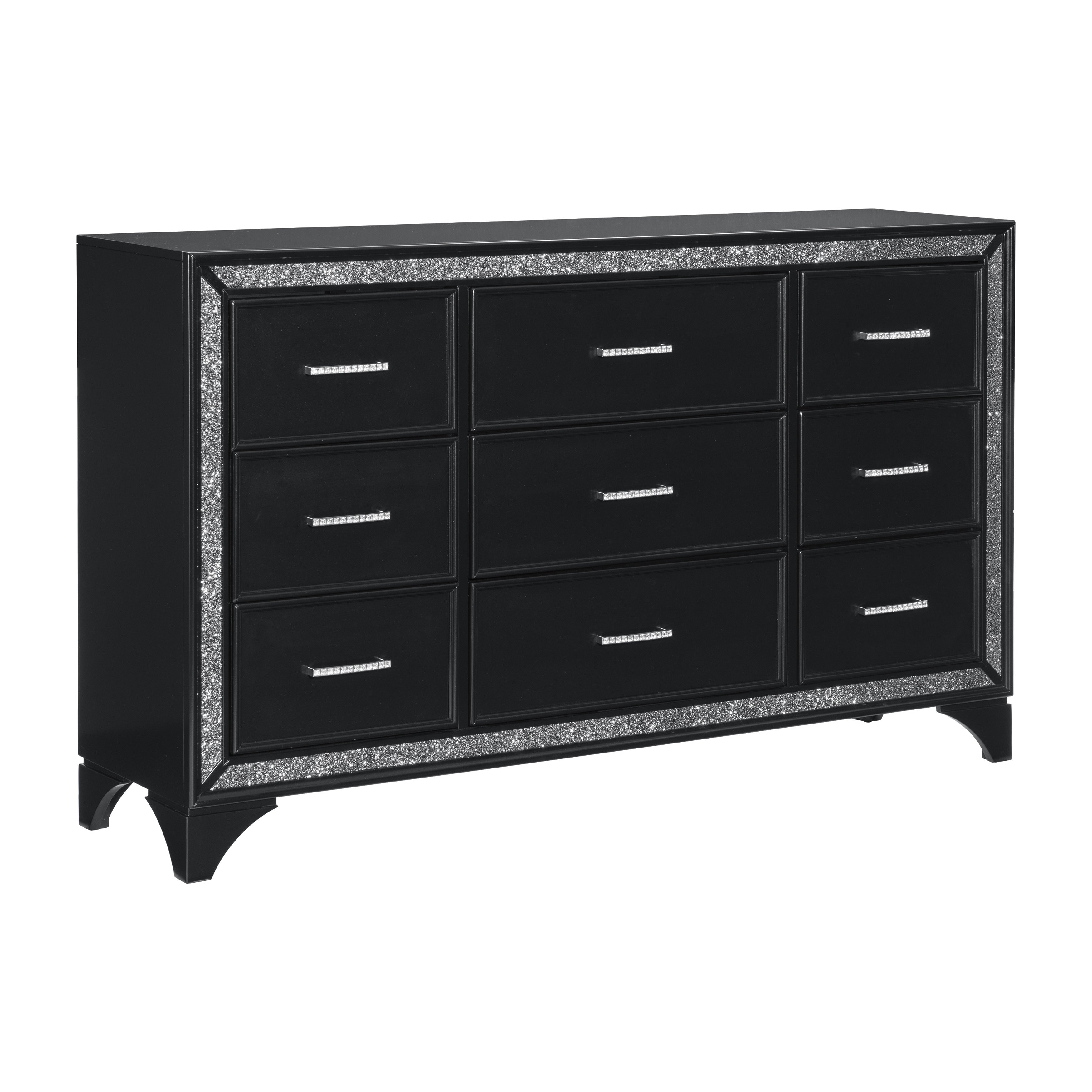 Black glitter deals dresser