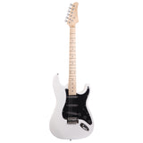 ZNTS ST Stylish Electric Guitar with Black Pickguard White 27265449