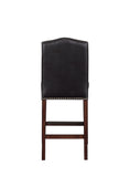 ZNTS Claremont Brown Faux Leather Counter Stool B05081039