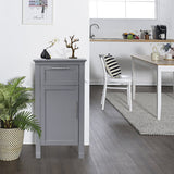 ZNTS One Drawer And One Cabinet Gray 08686150