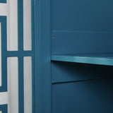 ZNTS Storage Cabinet, Buffet Sideboard, Teal Blue W965122597