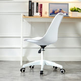 ZNTS Modern Home Office Desk Chairs, Adjustable 360 &deg;Swivel Chair Engineering Plastic Armless Swivel W115155825