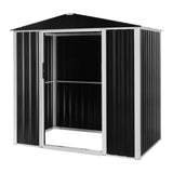 ZNTS 6 x 4 FT Storage Shed, Metal Garden Storage House with Double Sliding Doors for Backyard 82849756