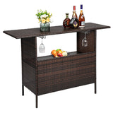 ZNTS Modern Stylish And Beautiful Bar Table Brown Gradient 37837385
