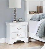 ZNTS Modern Bedroom Nightstand White Color Drawers Bed Side Table Plywood HSESF00F4715