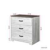 ZNTS Modern simple three - layer chest of drawers W33156026