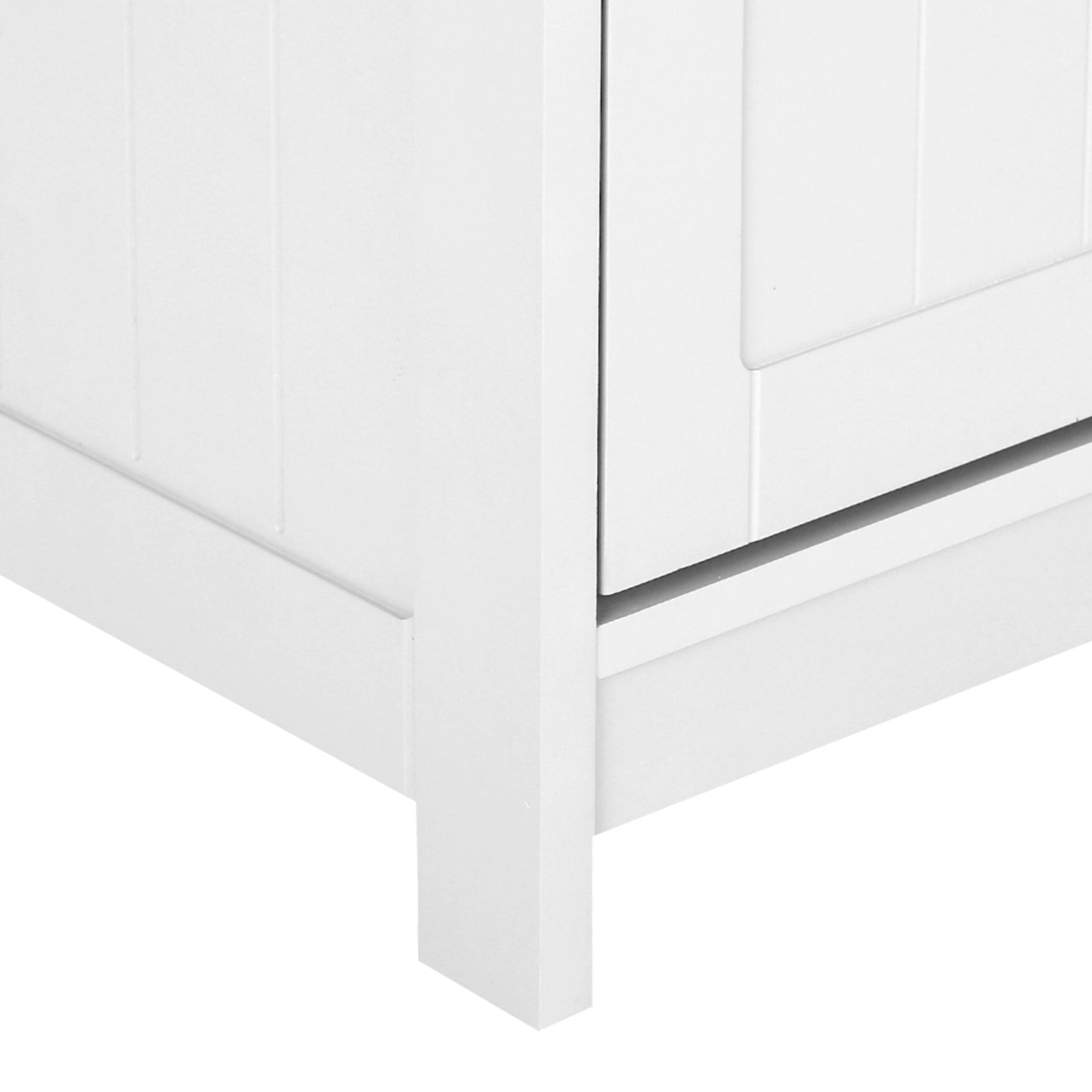 ZNTS Modern Tower Tall Storage Cabinet with Doors & Drawer Wooden Floor Cabinet Home Furniture White W167382618