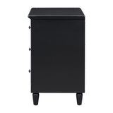 ZNTS U_STYLE 3-Drawer Nightstand Storage Wood Cabinet WF319366AAB