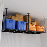 ZNTS 3x8 Overhead Garage Storage Rack, Heavy Duty Adjustable Ceiling Mounted Storage Racks, 750LBS Weight 21440771