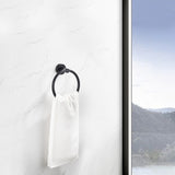 ZNTS Bathroom Hardware Set, Thicken Space Aluminum 3 PCS Towel bar Set- Matte Black 16-27 Inches 41452041