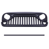ZNTS ABS Plastic Car Front Bumper Grille for 2007-2018 Jeep Wrangler JK ABS Plastic Coating with Rivet 03112395