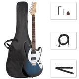 ZNTS Full Size 6 String H-H Pickups GMF Electric Guitar with Bag Strap 93135575