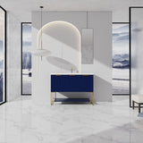 ZNTS 48 Inch Freestanding Bathroom Vanity With Resin Basin,48x18 W99951399