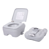 ZNTS Lightweight Portable Toilet, 2.6 Gallon Flushable Camping Toilet, Sanitary Outdoor Travel Toilet for W2181P154818