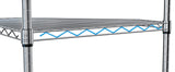 ZNTS 6 Tier Shelf Wire Shelf Rack Pentagonal Shelves Adjustable Metal Heavy Duty Free Standing W155083051