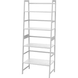 ZNTS WTZ Book Shelf, White Bookshelf, Ladder Bookcase, 4 Tier Tall Book case for Bedroom, Living Room, 22380449