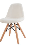 ZNTS D&N Kids Chair , Teddy Febrics, White, 2 pcs per set W37037201