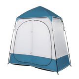 ZNTS 229*229*122cm Oxford Cloth Double Dressing Tent Blue/White 03192884