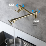 ZNTS Folding faucet,Pot Filler Faucet Wall Mount 79464174